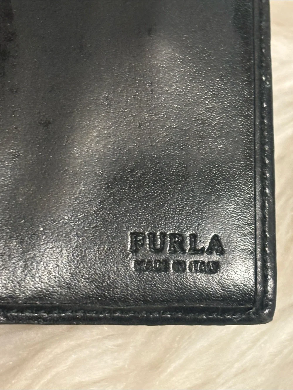 FURLA Classic Tri-Fold Wallet Leather Black